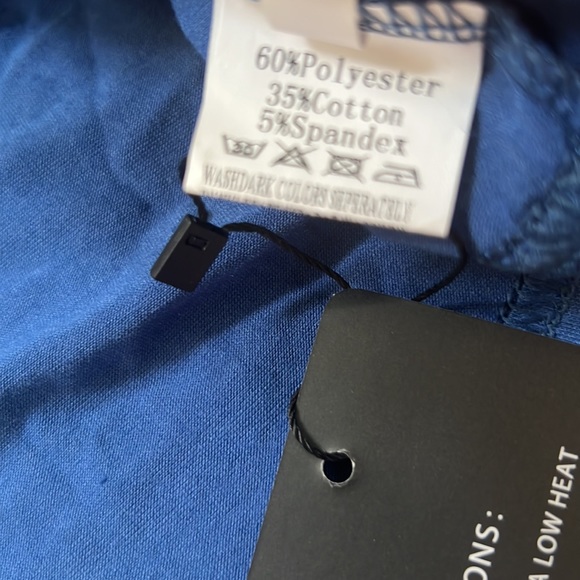 AKEWEI V-Neck Polo Shirt Short Sleeve Collared Tops Casual Tunic Blouse Medium - Picture 14 of 16